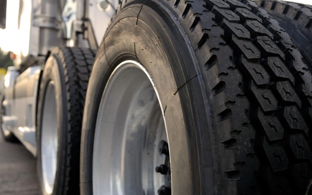 Truck Tires On A Trailer